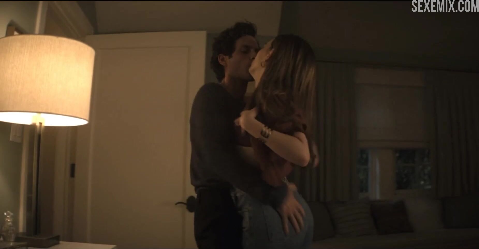 Sex scenes from you penn badgley porn